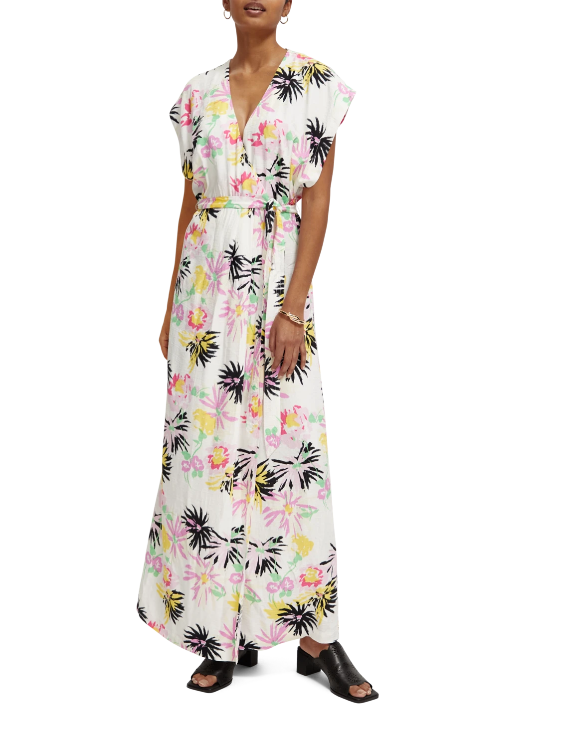 Scotch & Soda Printed V-Neck Maxi Dress - Image 2