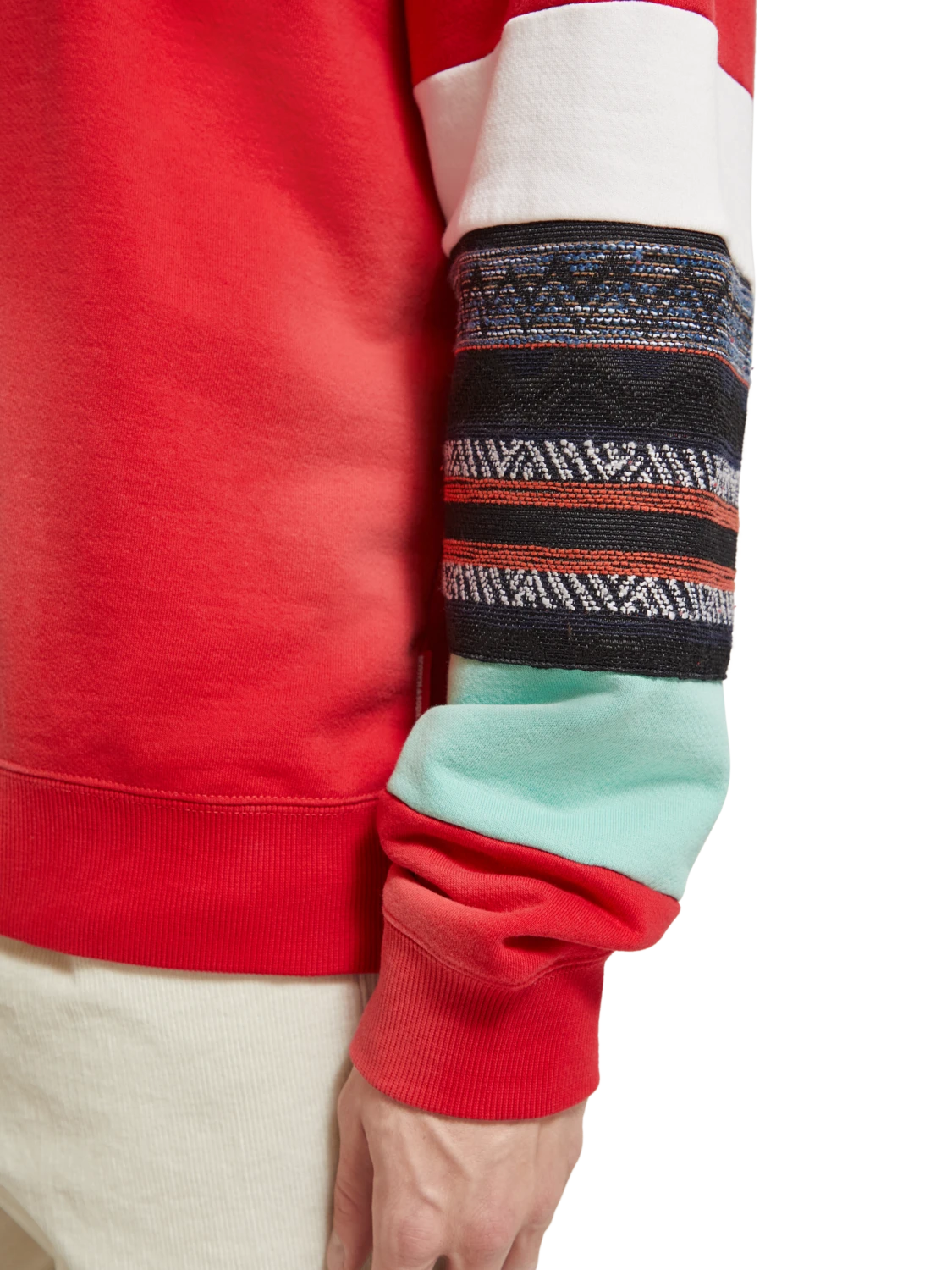 Scotch & Soda Relaxed Fit Club Applique Sweatshirt In Organic Cotton - Image 4