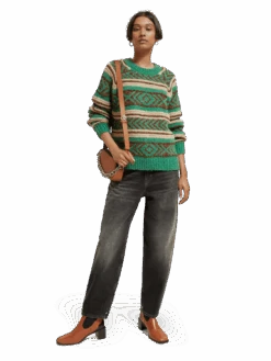 Scotch & Soda Metallic Fair Isle Pullover