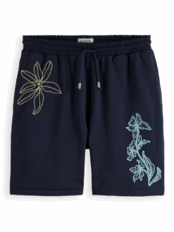 Scotch & Soda Floral Embroidered Sweatshorts