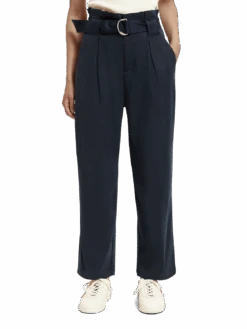 Scotch & Soda Daisy High Rise Straight Leg Paper Bag Pant