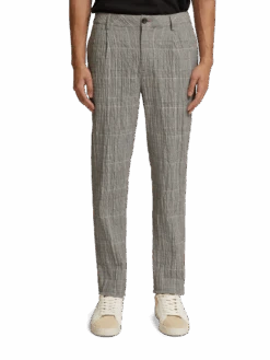 Scotch & Soda Blake Checked Cotton-Blend Seersucker Chino