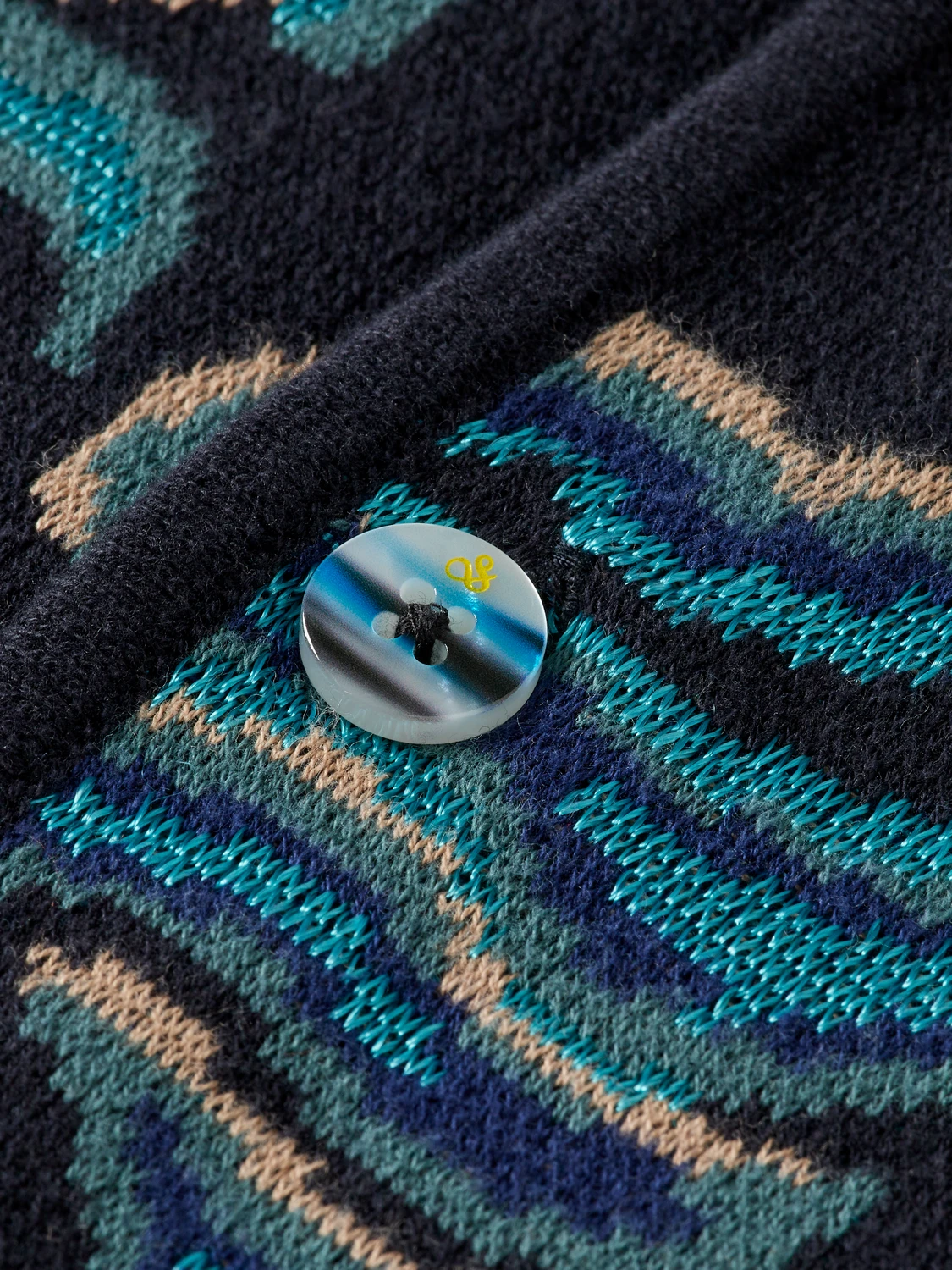 Scotch & Soda Jacquard Knit Short Sleeve Shirt - Image 8