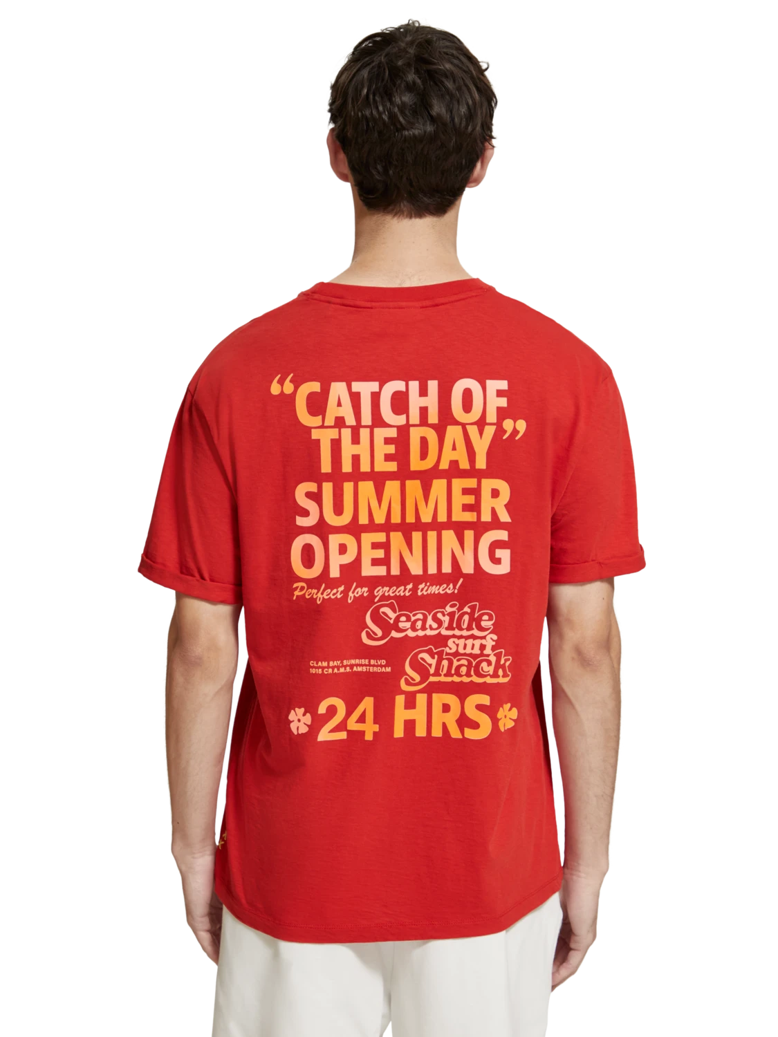 Scotch & Soda Seaside Surf Shack Printed T-Shirt
