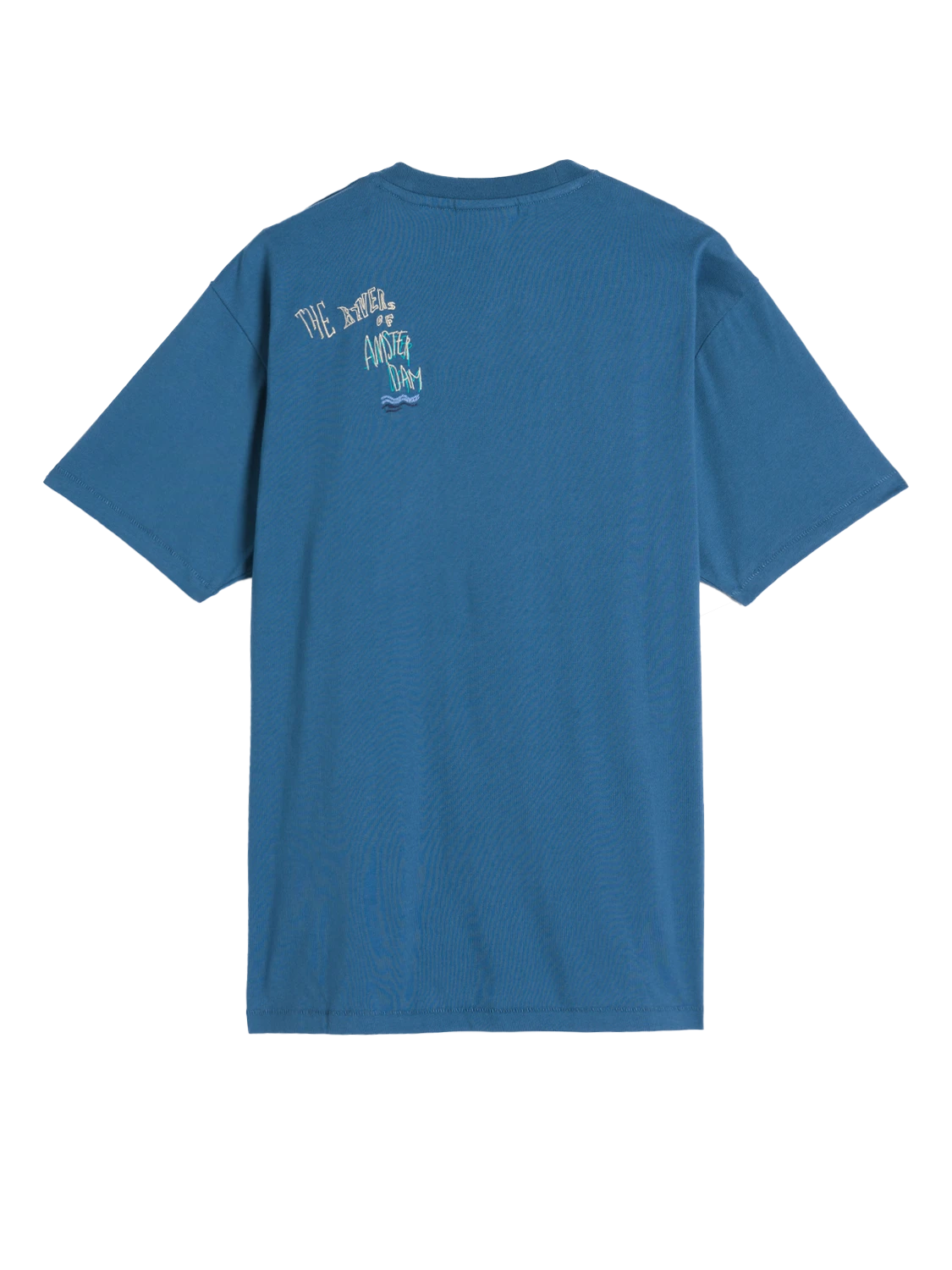 Scotch & Soda Placed Embroidery Artwork T-Shirt - Image 2