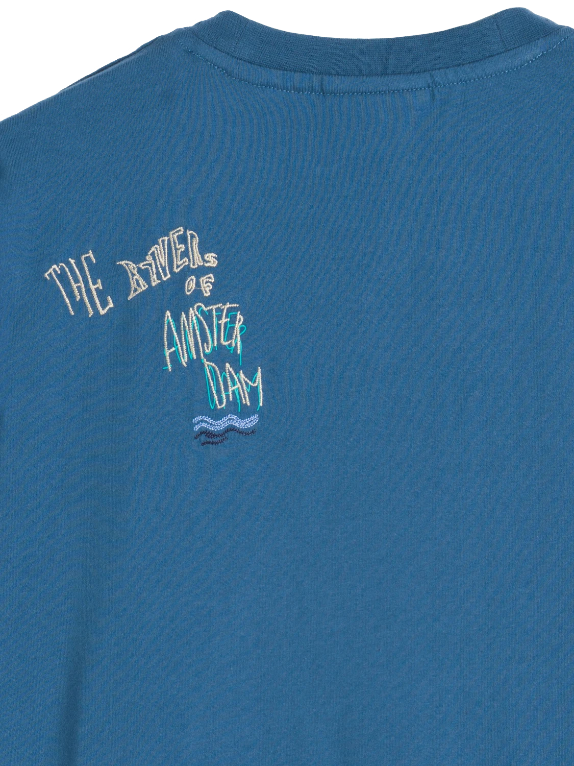 Scotch & Soda Placed Embroidery Artwork T-Shirt - Image 4