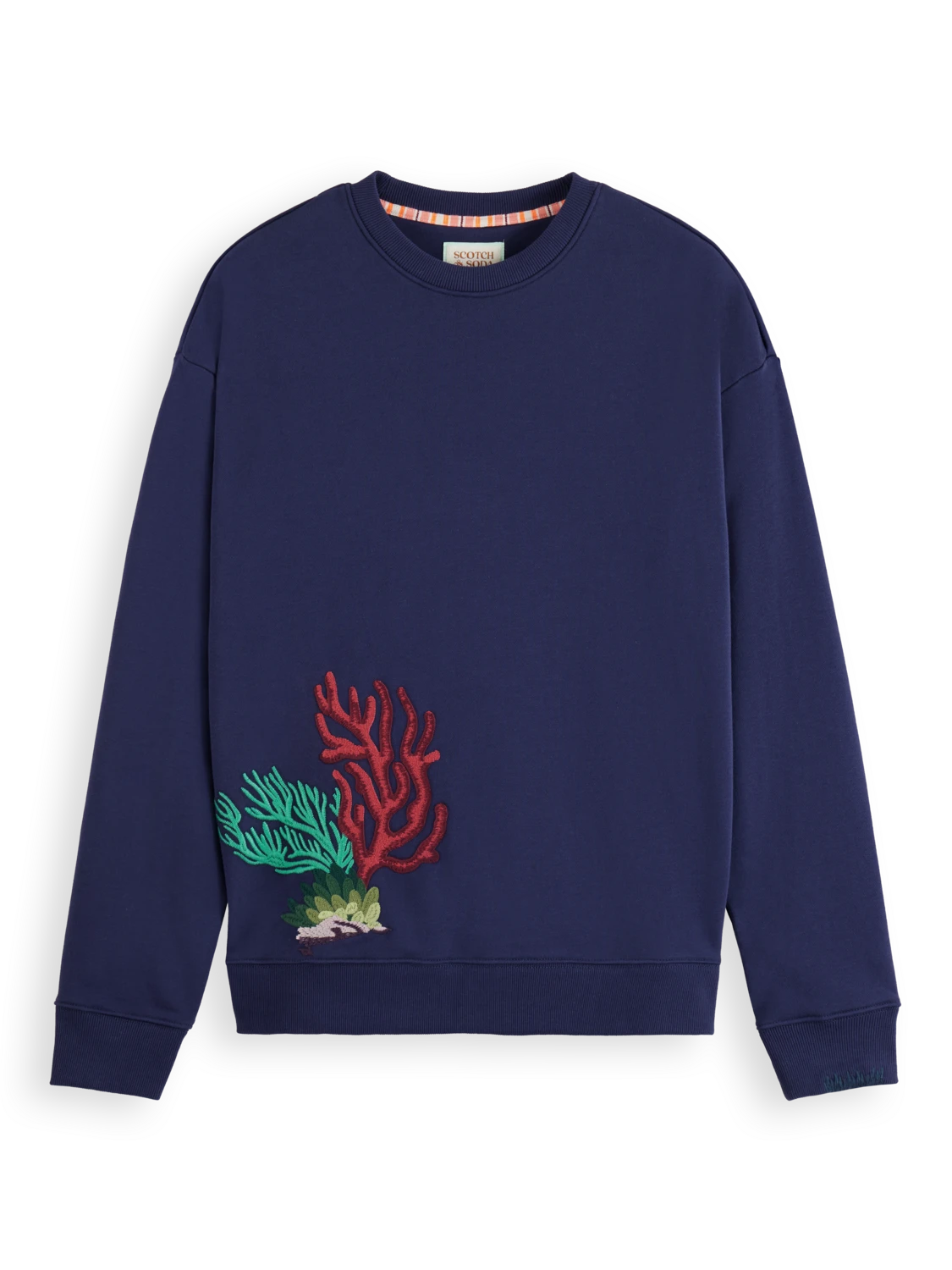 Scotch & Soda Coral Embroidered Sweatshirt - Image 4