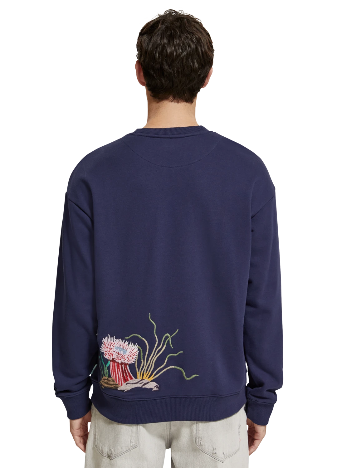 Scotch & Soda Coral Embroidered Sweatshirt - Image 2