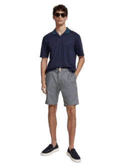 Scotch & Soda Fave Herringbone Bermuda Shorts