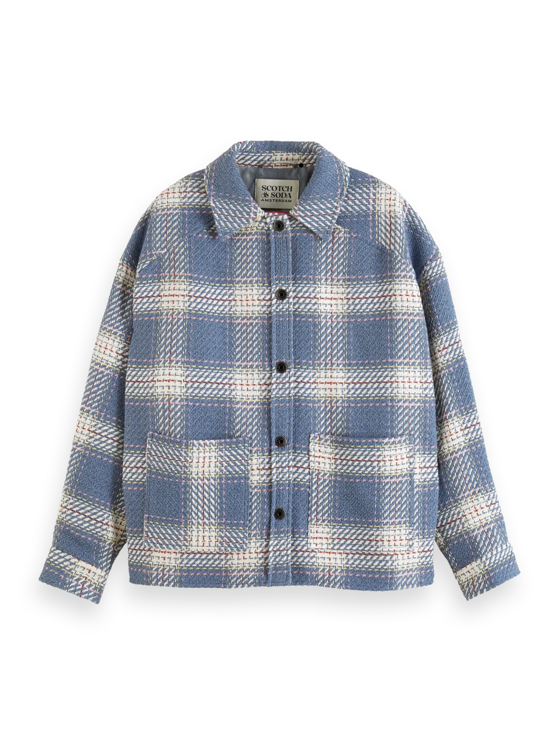 Scotch & Soda Lightweight Check Overshirt - Image 5