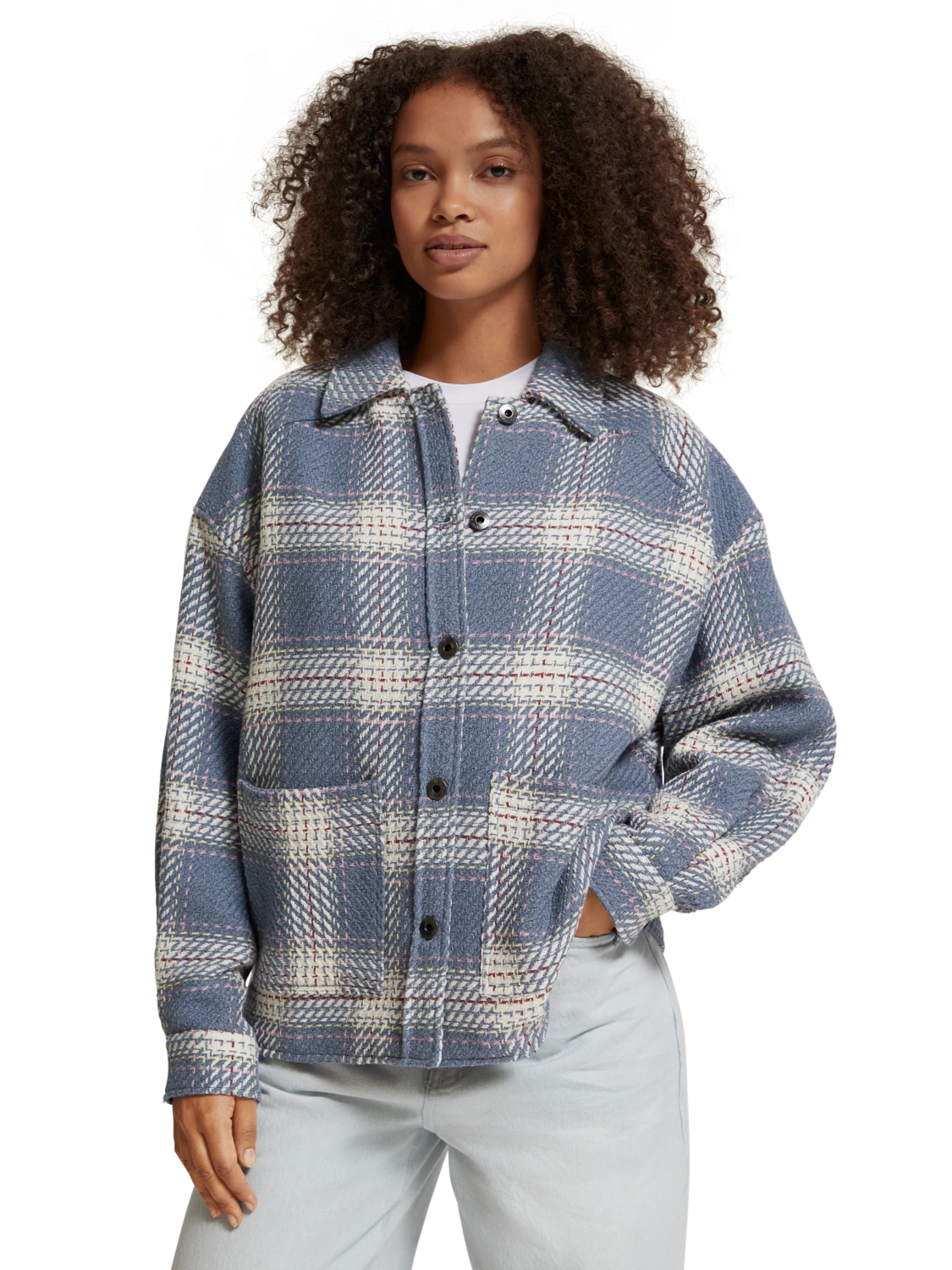 Scotch & Soda Lightweight Check Overshirt - Image 2
