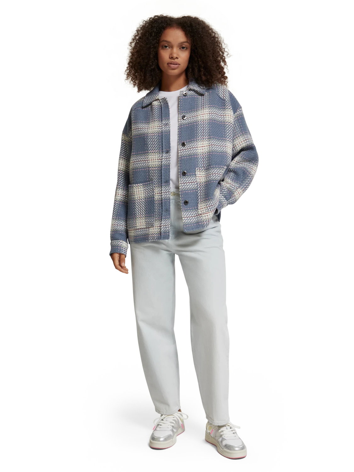 Scotch & Soda Lightweight Check Overshirt - Image 6