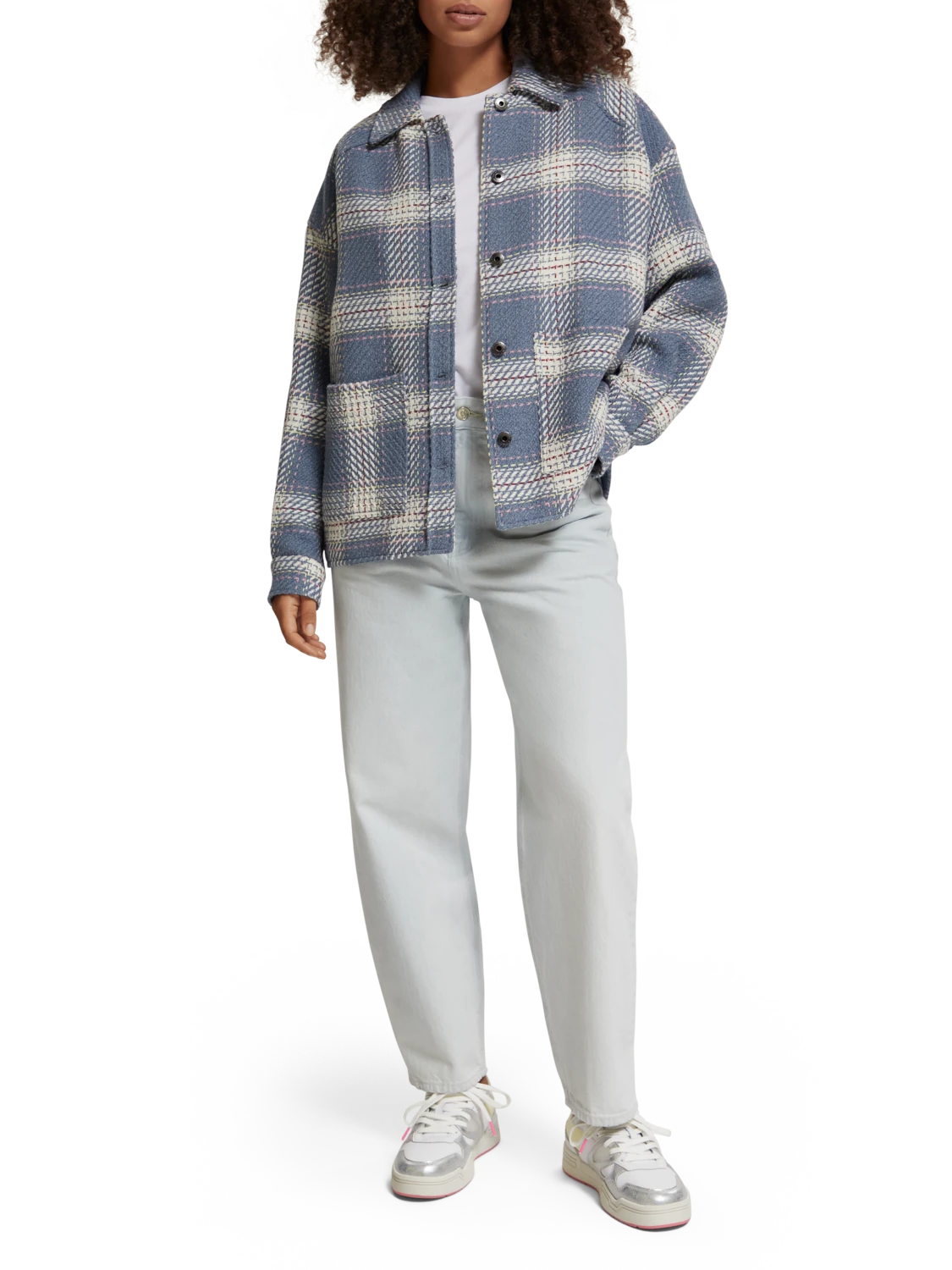 Scotch & Soda Lightweight Check Overshirt - Image 10