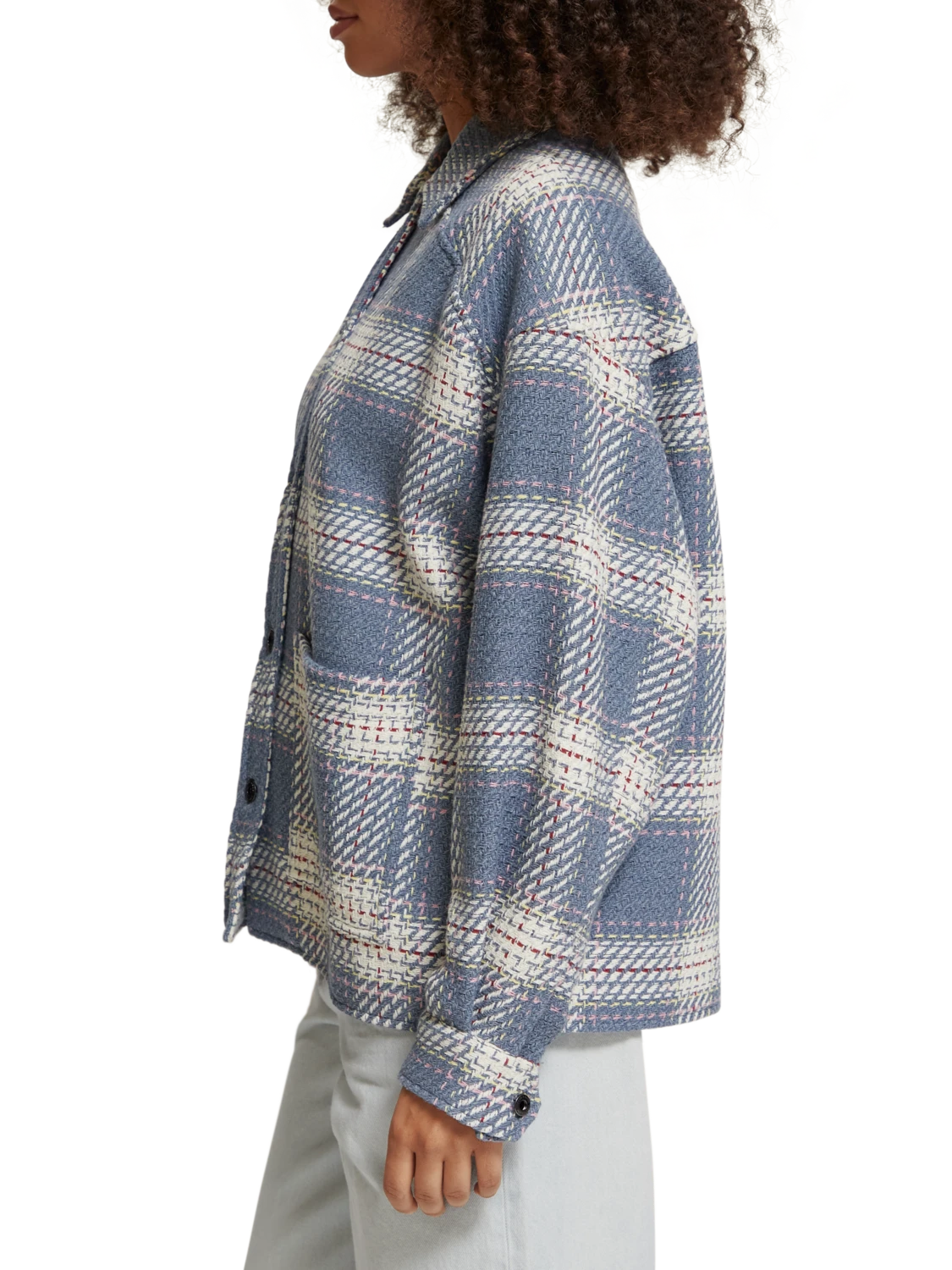 Scotch & Soda Lightweight Check Overshirt - Image 11