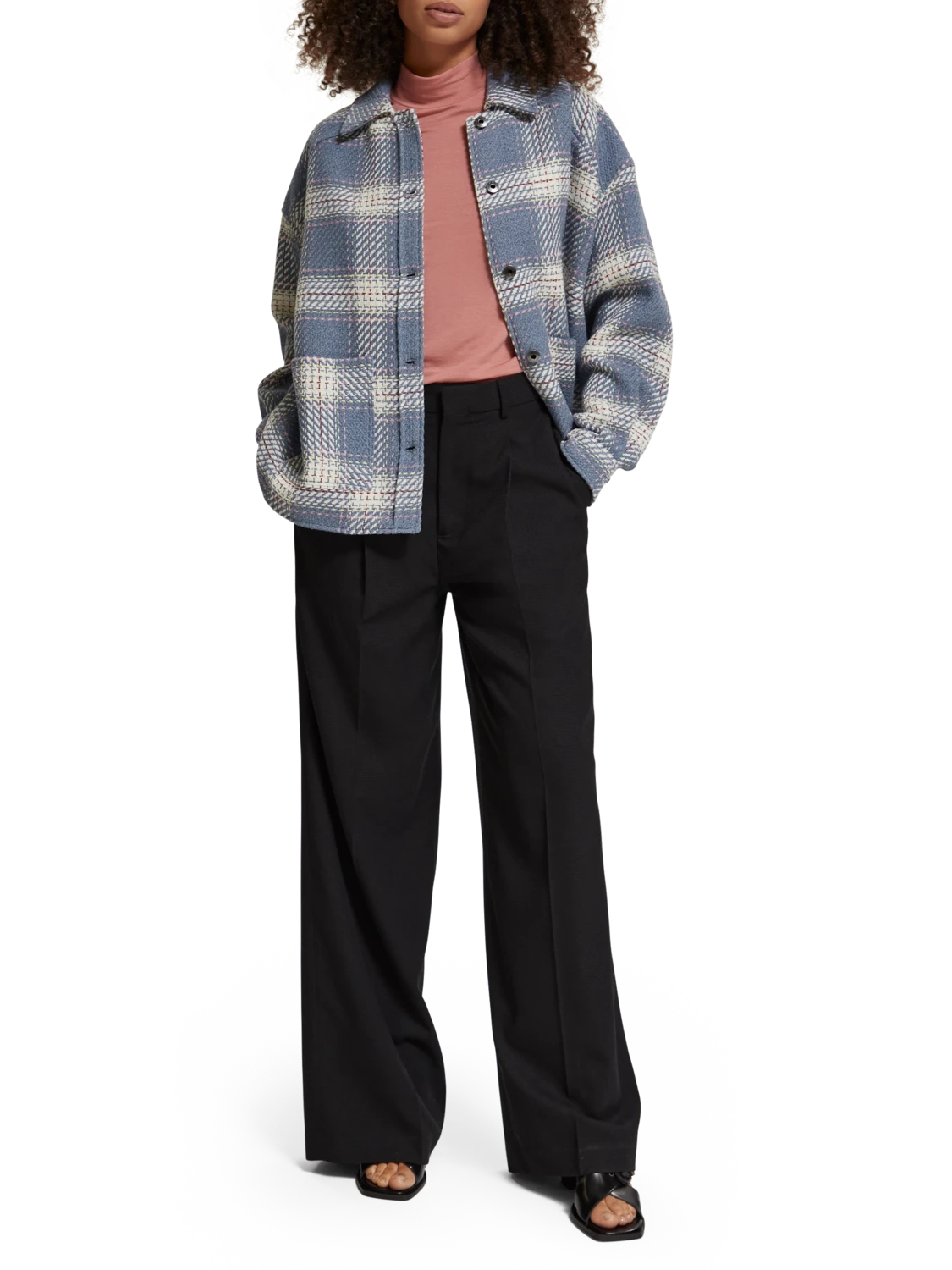 Scotch & Soda Lightweight Check Overshirt - Image 12