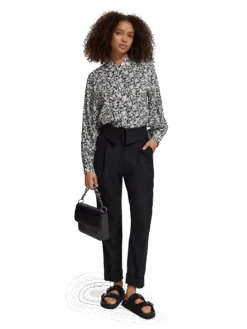 Scotch & Soda Printed Balloon Sleeve Shirt