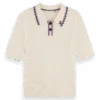 Scotch & Soda Pointelle Collar Knit Top