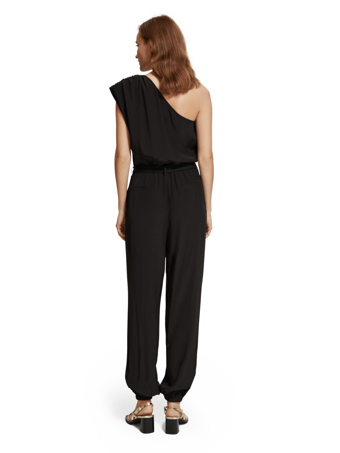 Scotch & Soda One Shoulder Asymmetric Jumpsuit - Image 2