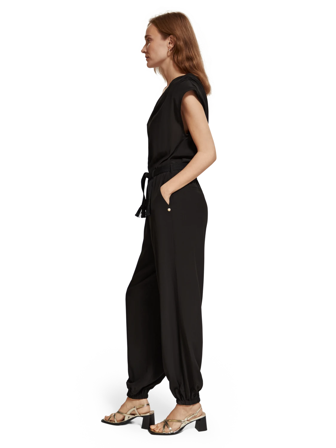 Scotch & Soda One Shoulder Asymmetric Jumpsuit - Image 3