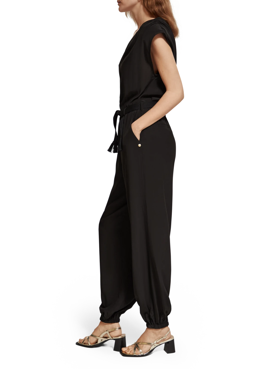 Scotch & Soda One Shoulder Asymmetric Jumpsuit - Image 8