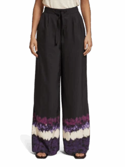 Scotch & Soda Eleni High Rise Wide Leg Printed Pyjama Pant