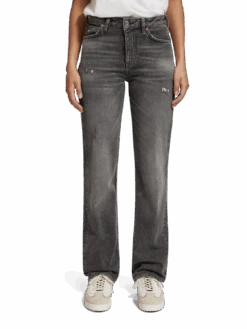Scotch & Soda Sky Plus High Rise Straight Jeans | True North Light