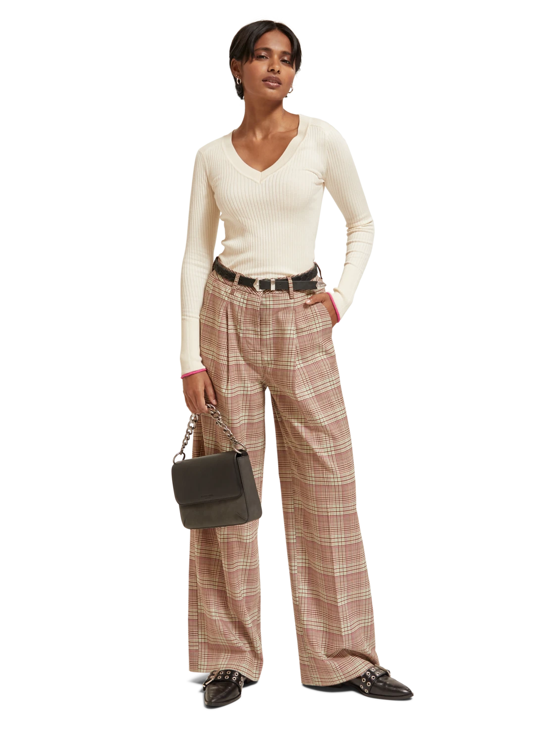 Scotch & Soda Ribbed V-Neck Pullover - Image 2