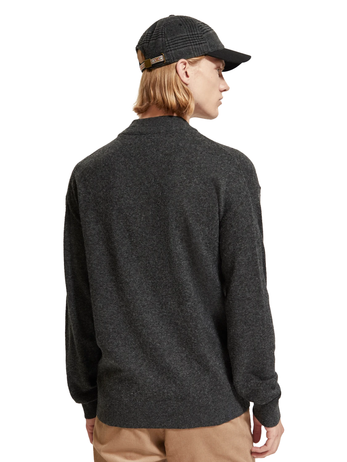 Scotch & Soda Dropped Shoulder Basic Mock Neck Pullover - Image 3