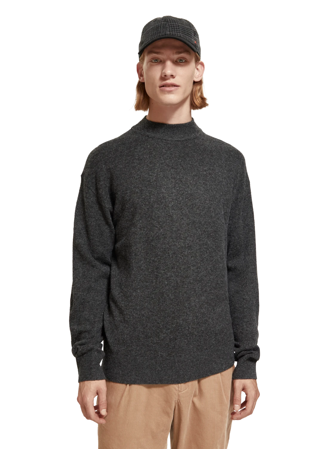 Scotch & Soda Dropped Shoulder Basic Mock Neck Pullover - Image 2
