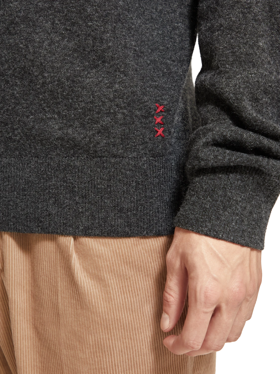 Scotch & Soda Dropped Shoulder Basic Mock Neck Pullover - Image 5