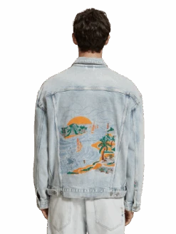 Scotch & Soda Trucker Jacket With Artwork