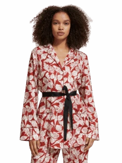 Scotch & Soda Shell Batik Printed Pyjama Blazer