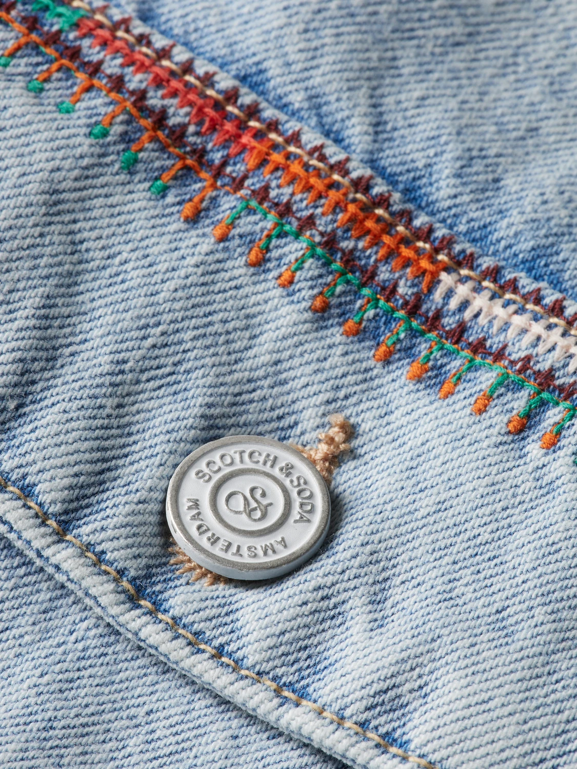 Scotch & Soda Cropped Denim Jacket - Image 3