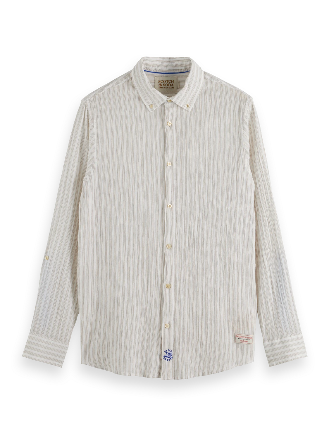 Scotch & Soda Crinkle Stripe Shirt