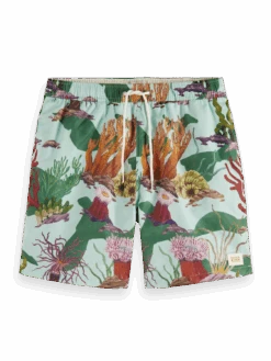 Scotch & Soda Mid Length Swim Short All Over Print