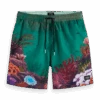 Scotch & Soda Mid Length Swim Short Placement Print