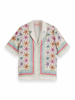 Scotch & Soda Short Sleeve Shirt With Bandana Print