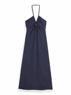 Scotch & Soda Braided Halter Neck Maxi Dress