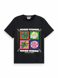 Scotch & Soda Regular Fit Front Artwork T-Shirt