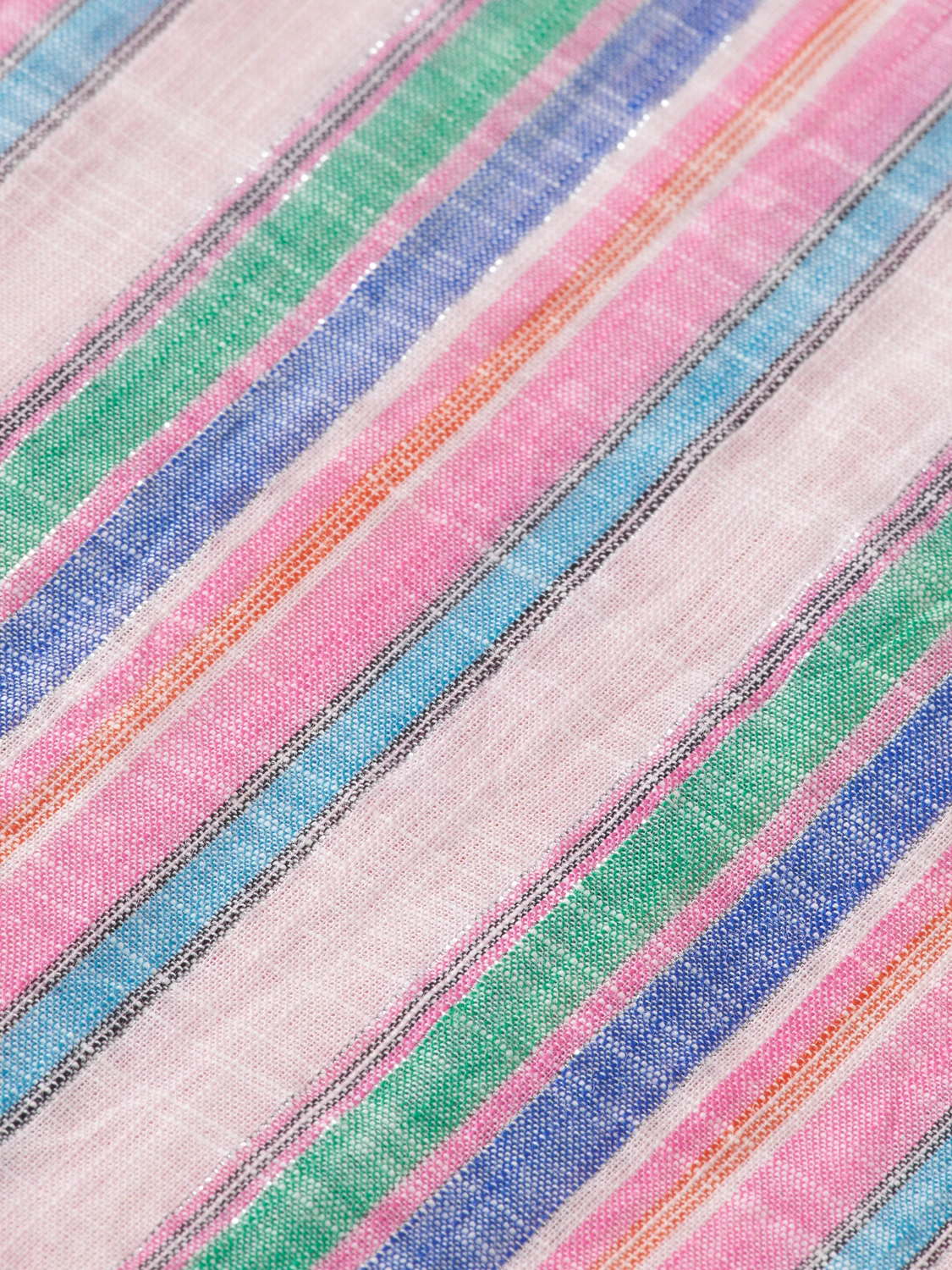 Scotch & Soda Multicolour Lurex Stripe Pull-On Beach Pant - Image 4