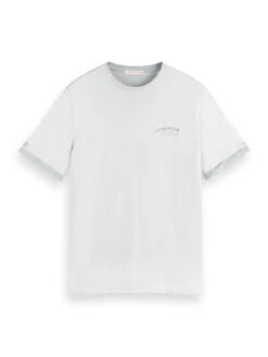 Scotch & Soda Garment-Dyed Embroidered Logo T-Shirt