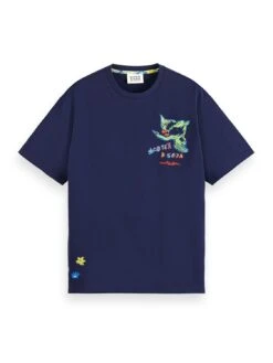 Scotch & Soda Swan Printed T-Shirt