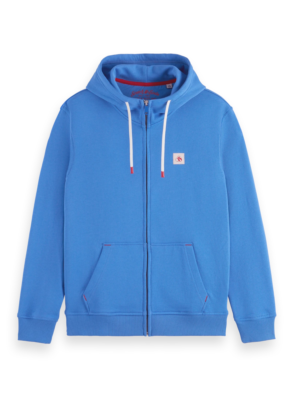 Scotch & Soda Essential Badge Logo Zip Up Hoodie - Image 5