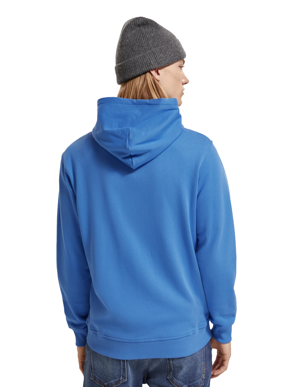 Scotch & Soda Essential Badge Logo Zip Up Hoodie - Image 3