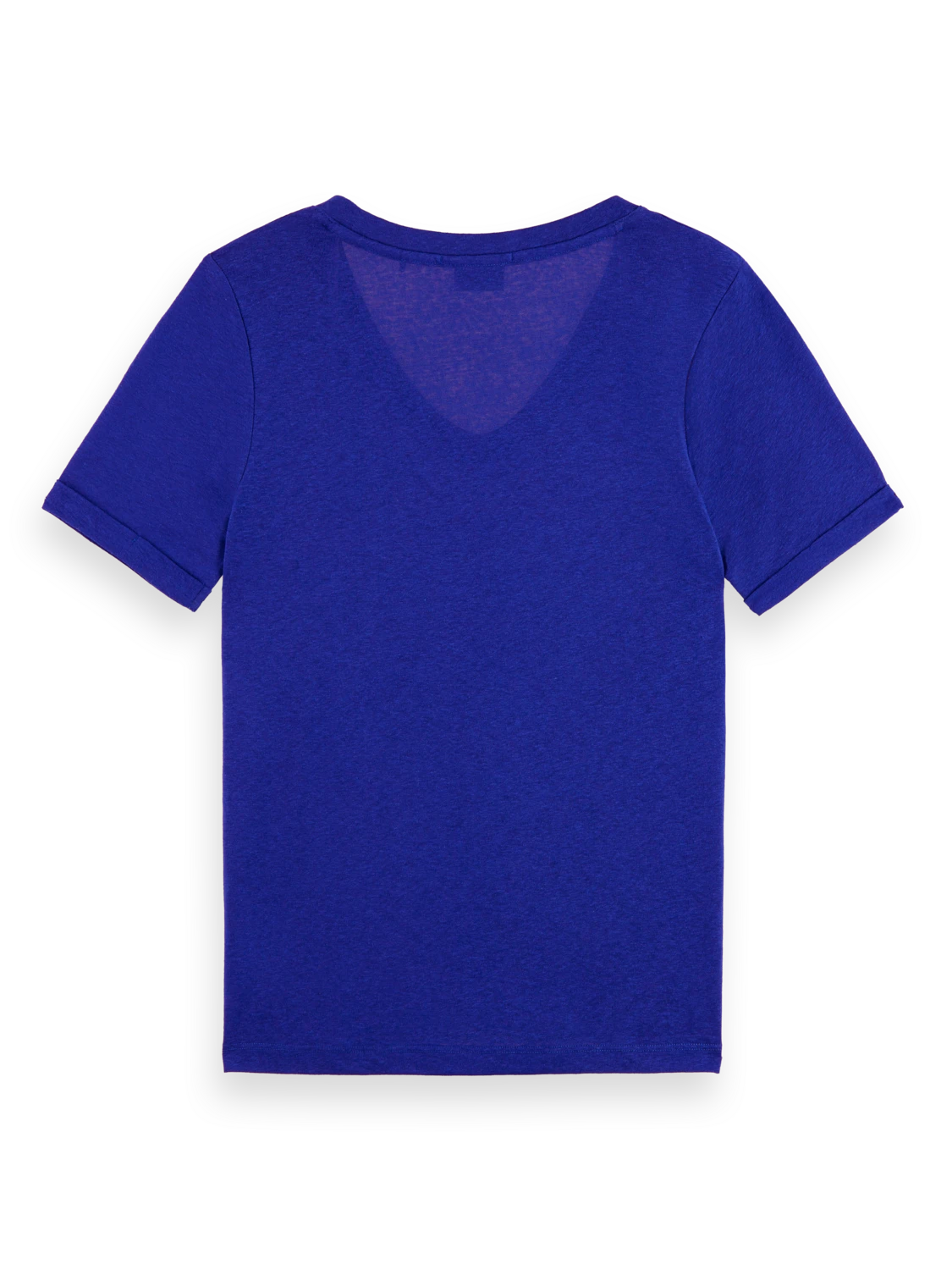 Scotch & Soda Embroidered Detail V Neck T-Shirt - Image 5