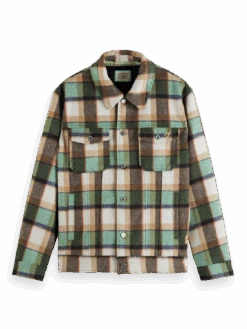 Scotch & Soda Brushed Check Overshirt