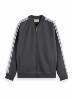 Scotch & Soda Taped Track Zip-Through Sweatshirt