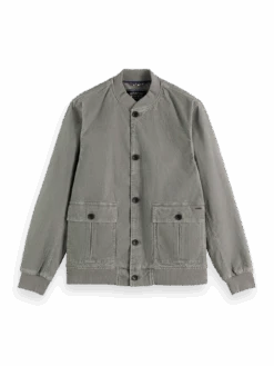 Scotch & Soda Washed Corduroy Bomber Jacket