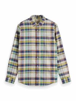 Scotch & Soda Basket Weave Check Shirt