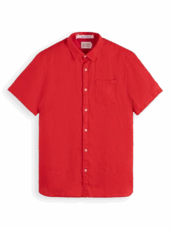 Scotch & Soda Short Sleeve Linen Shirt